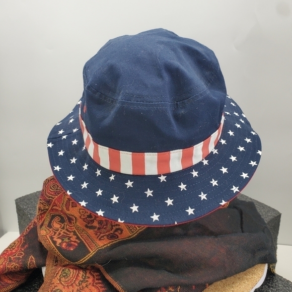 Trump 2020 Bucket Hat Patriotic Stars 'n Stripes - Picture 4 of 8